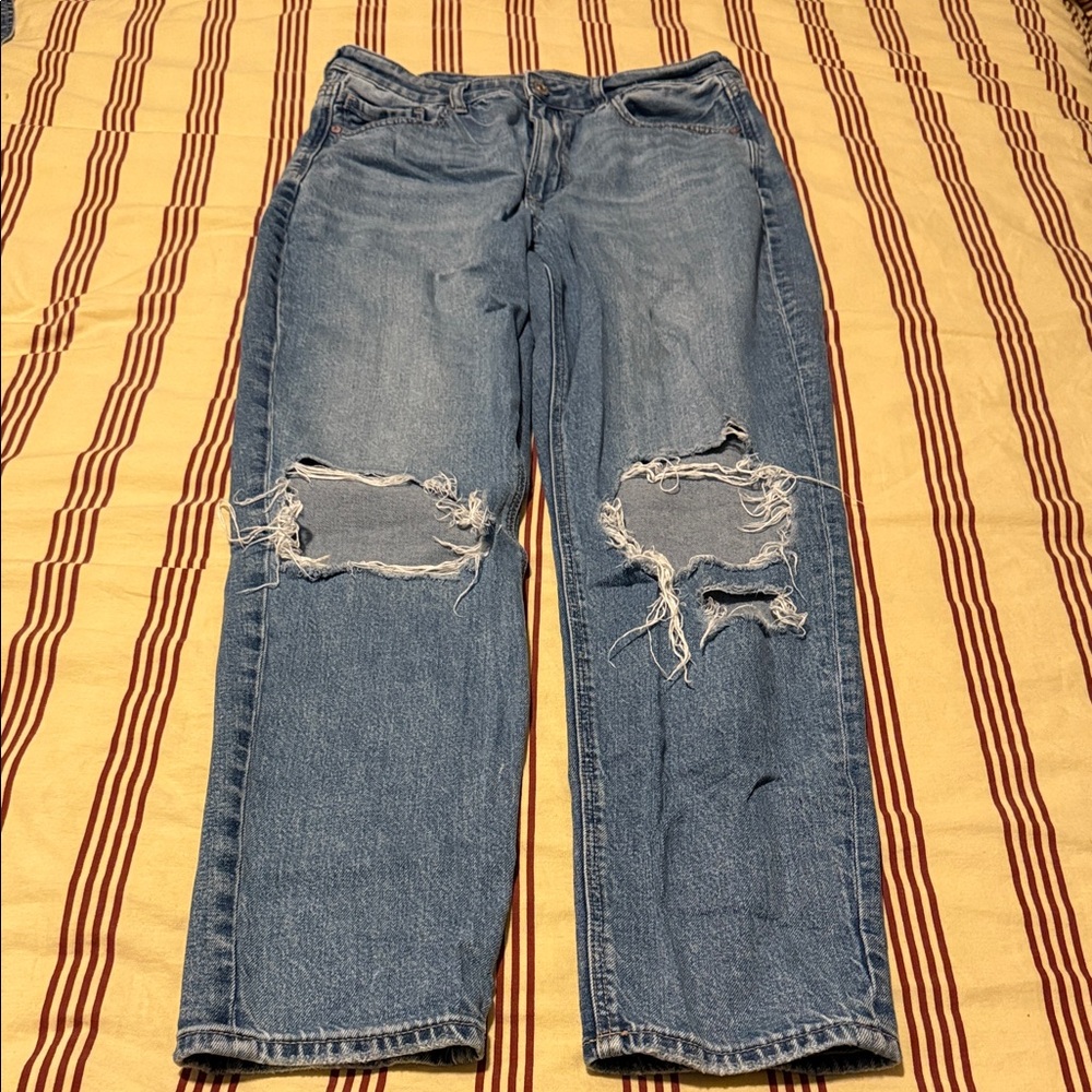 American Eagle Outfitters High Rise Light Blue Jeans